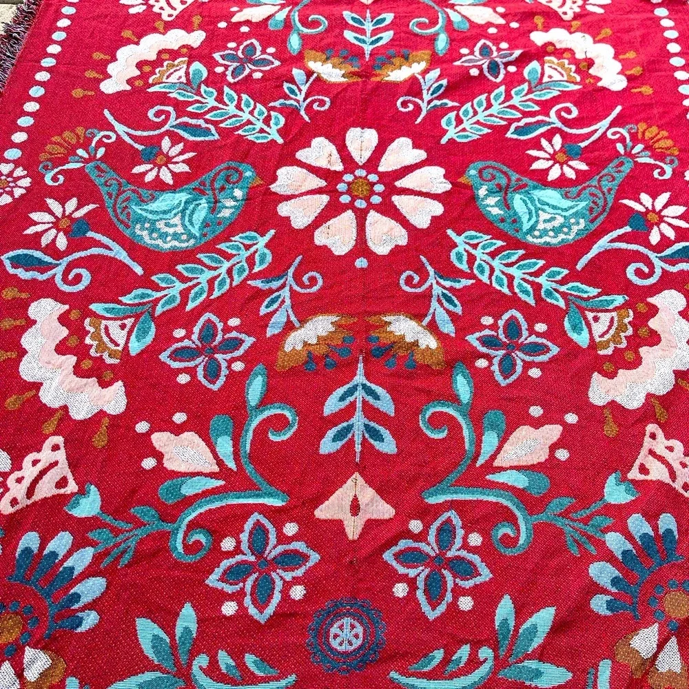 Free People-Reversible Tapestry Blanket